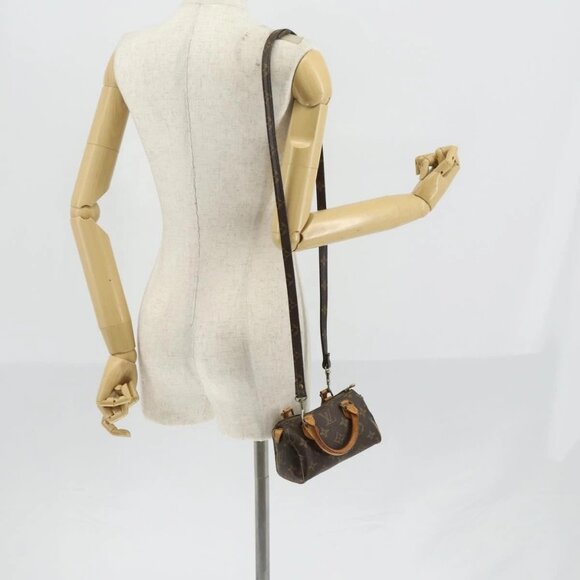 LOUIS VUITTON Monogram Mini Speedy Hand Bag M41534 LV Auth hk3156 - Picture 1 of 16